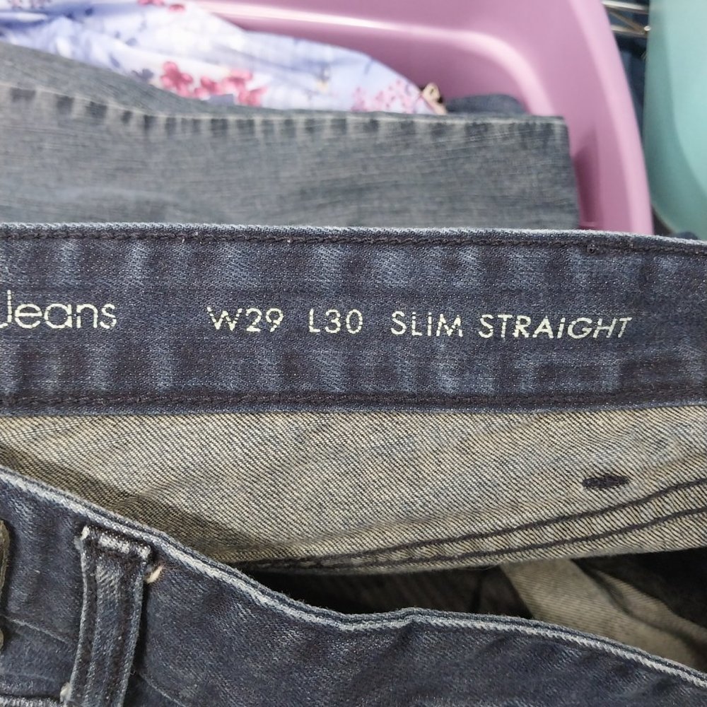 2530 Size 29" Calvin Kline Stretch Upcycled Bell-Bottom - Picture 4 of 5